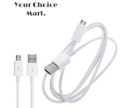 Pure Cobber Wire Fast Charging Android Data Cable - White