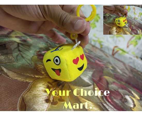 Soft Cotton Emoji Keychain For Girl's And Boy's