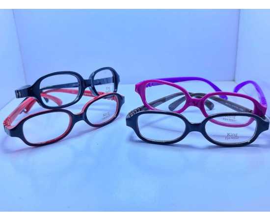 King Eye Wear Plastic Frame Double Color Glasses For Kids