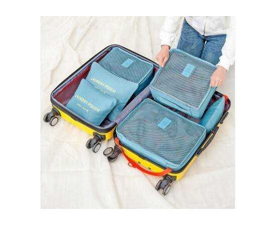 6 PCS Clothing Storage Packing Organizer Travel Bags Set
