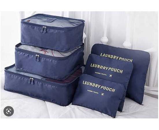 6 PCS Clothing Storage Packing Organizer Travel Bags Set