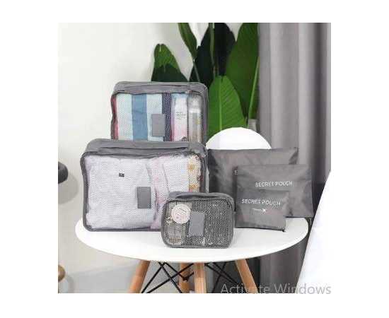 6 PCS Clothing Storage Packing Organizer Travel Bags Set