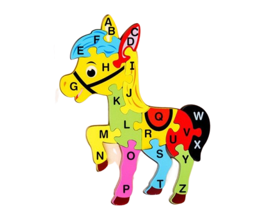Wooden ABC Alphabet Animal Puzzle For kids
