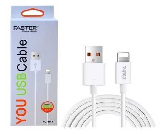 Faster Fc-TP3 Fast Charging Cable For iPhone And iPad - 1 Meter