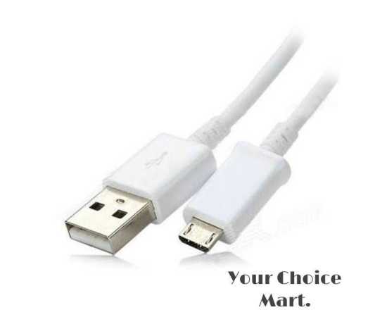 Pure Cobber Wire Fast Charging Android Data Cable - White