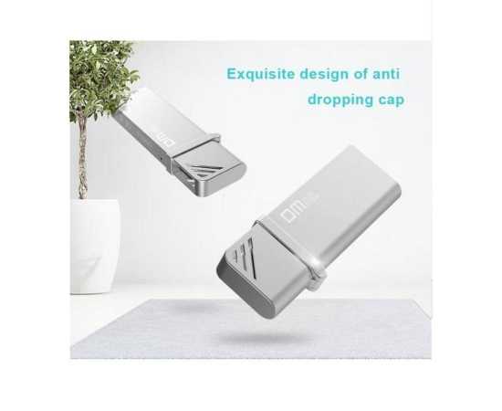 DM 16GB USB Metal Flash Drive 3.0 Speed - PD068 - Silver