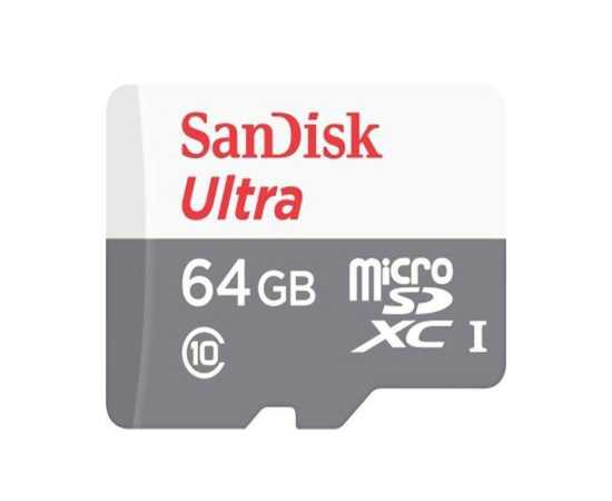 SanDisk 64GB Ultra C10 Micro SD Memory Card Card - 100Mb/s Speed