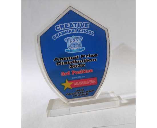 Award For 3rd Position School Shield - 1 Piece