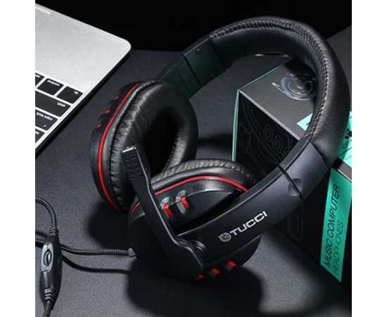 Tucci X6 Super Bass Gaming Headphone With Mic - Black