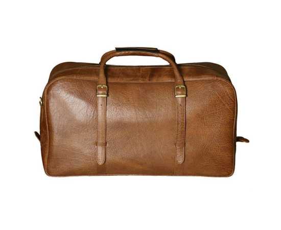 Buffalo Leather Duffel Bag - Brown