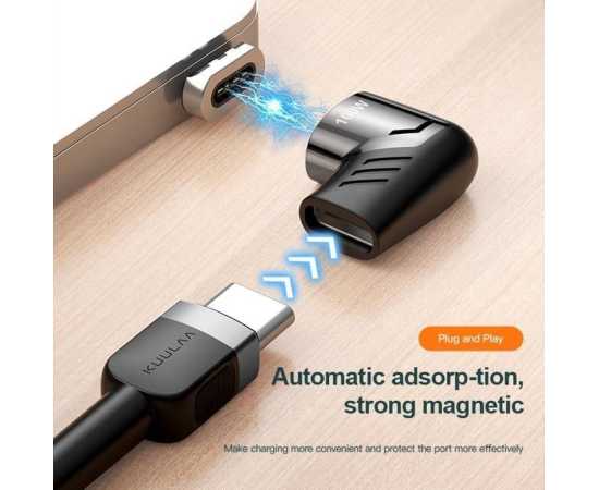 KUULAA 120W Magnetic Elbow USB Type-C Connector - Black