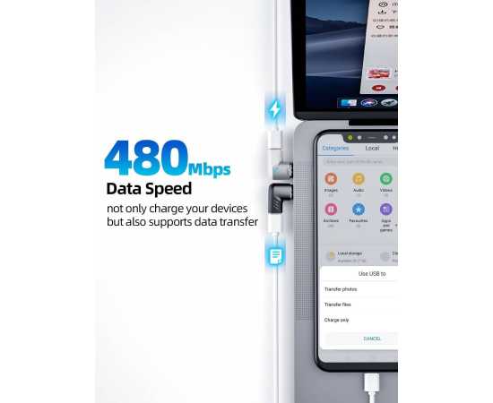 Fonken USB Type-C Cable Converter 120W