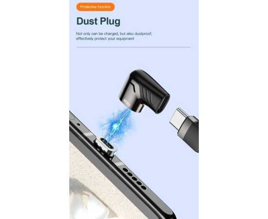 KUULAA 120W Magnetic Elbow USB Type-C Connector - Black