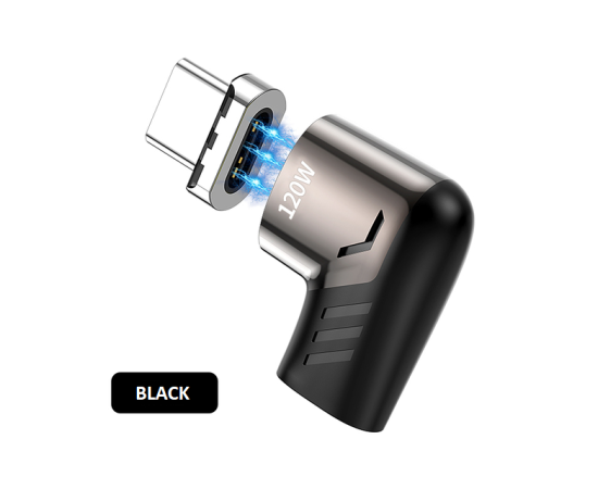 KUULAA 120W Magnetic Elbow USB Type-C Connector - Black