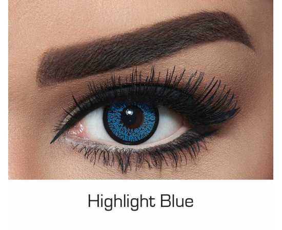 Highlight Blue Contact Lens For Girls - 1 Pair