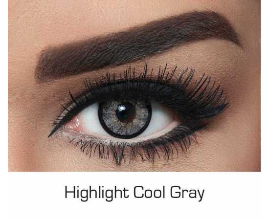 Highlight Cool Grey Contact Lens For Girls - 1 Pair