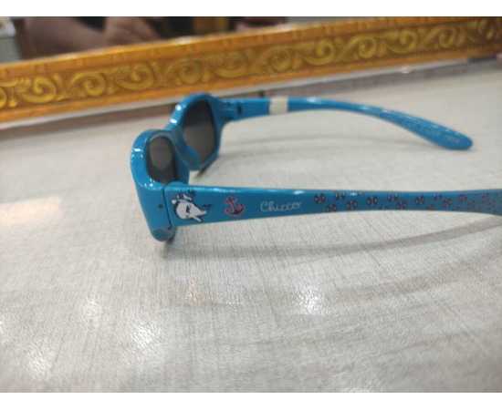 Blue Color Frame With Greyish Black Lens Sunglasses for Kids