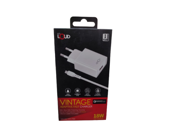 WC700 Vintage Adaptive Fast Wall Mobile Charger