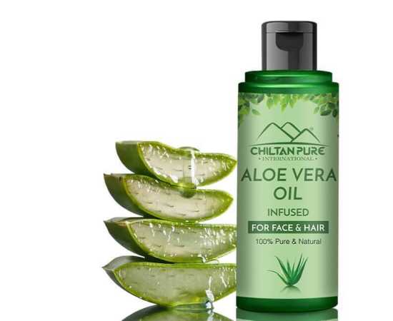 Chiltan Pure Aloe Vera Oil - Rejuvenates Your Skin & Hair Cells