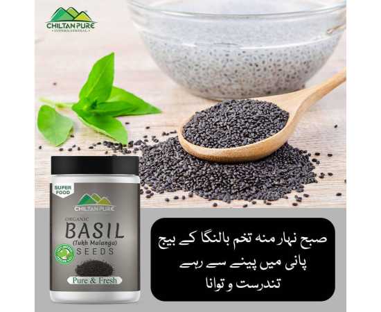 Chiltan Pure Basil Seeds (Tukh Malanga) - 220G