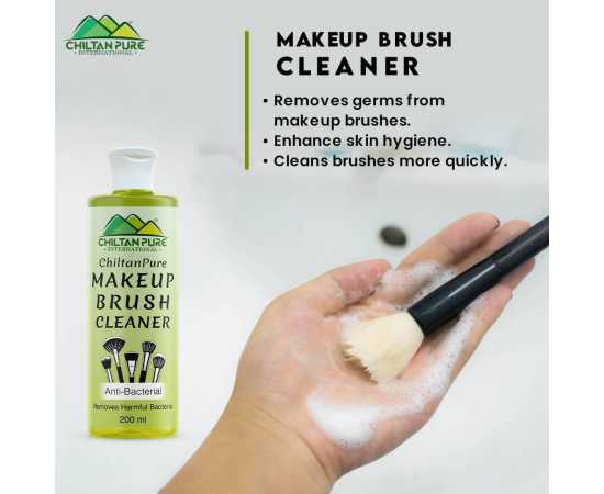 Chiltan Pure Anti-Bacterial Makeup Brush & Puff Cleaner - 200ML