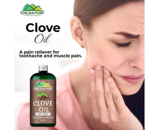 Chiltan Pure Clove Oil - Helps to Clean Teeth & Gums - 250ML
