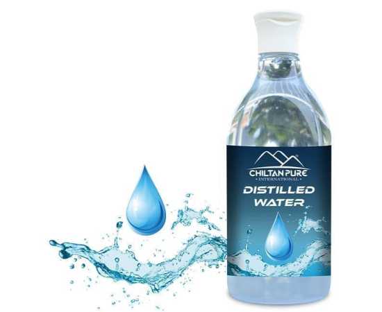 Chiltan Pure Distilled Water - Carries Ability To Bind Dirt - 500ML