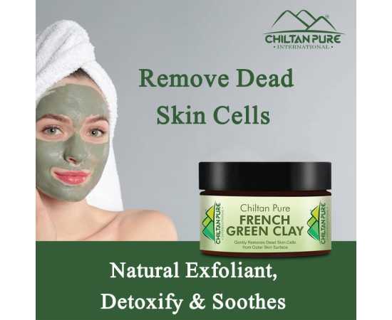 Chiltan Pure French Green Clay - For Oily Skin - 200G