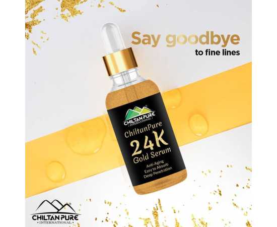 Chiltan Pure Gold Serum - Increase Skin Elasticity - 30ML