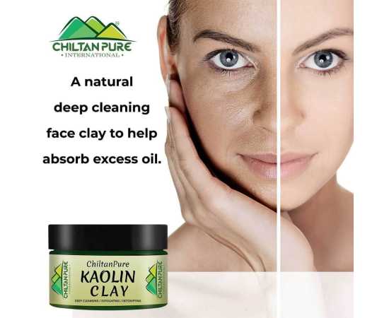 Chiltan Pure Kaolin Clay - Suitable For Both Sensitive & Oily Skin - 130G