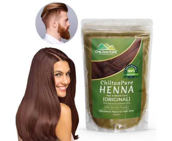 Chiltan Pure Organic Henna Hair & Beard Dye Powder