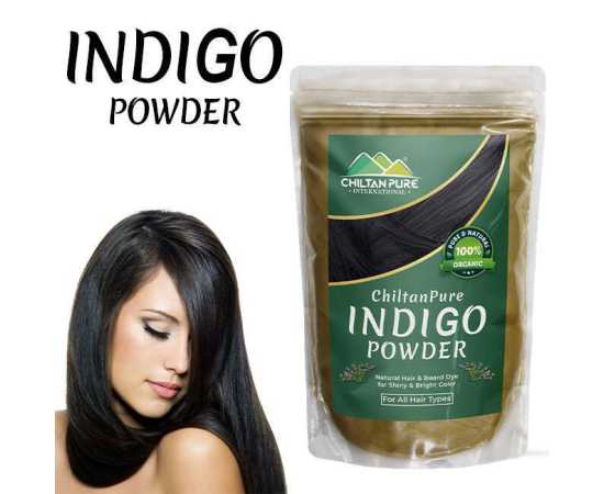Indigo Powder - Natural Hair & Beard Dye - Boosts Shine & Bright Color