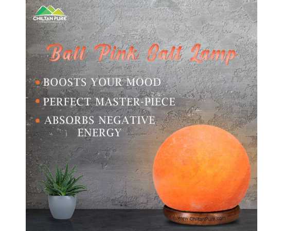 Ball Large Decorative Pink Salt Lamp