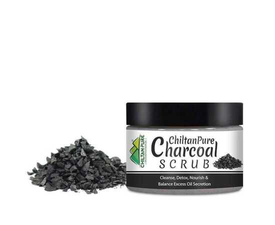 Chiltan Pure Charcoal Face & Body Scrub - 100ML