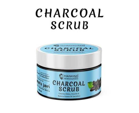 Mankind Charcoal Scrub - Exfoliates Dead Flaky Skin