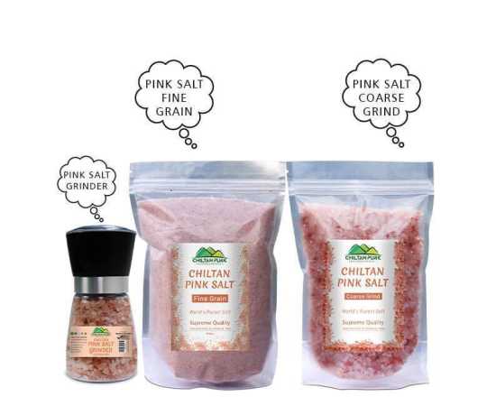 Chiltan Pink Salt - Set Of 3