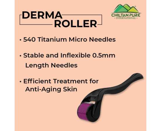 Derma Roller System - For Anti-Aging Skin & Stretch Marks