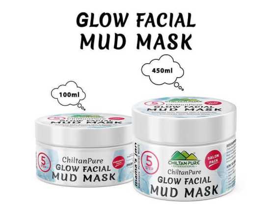 Glow Facial Mud Mask - Refine Pores & Soothes Skin