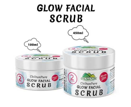 Glow Facial Scrub - Unclog Pores & Exfoliates Dead Skin Cells