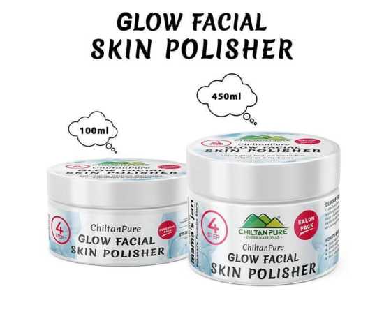 Glow Skin Polisher - Reduce Blemishes & Exfoliates Dry & Flaky Skin