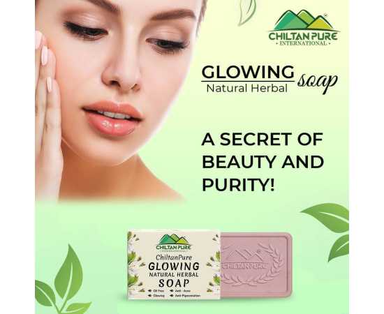 Chiltan Pure Glowing Natural Herbal Soap - 110 Gram