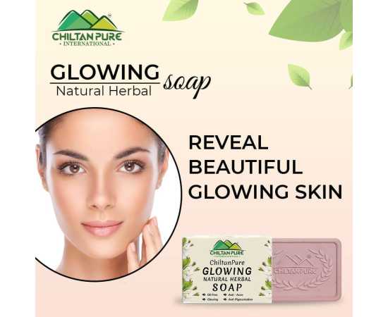 Chiltan Pure Glowing Natural Herbal Soap - 110 Gram