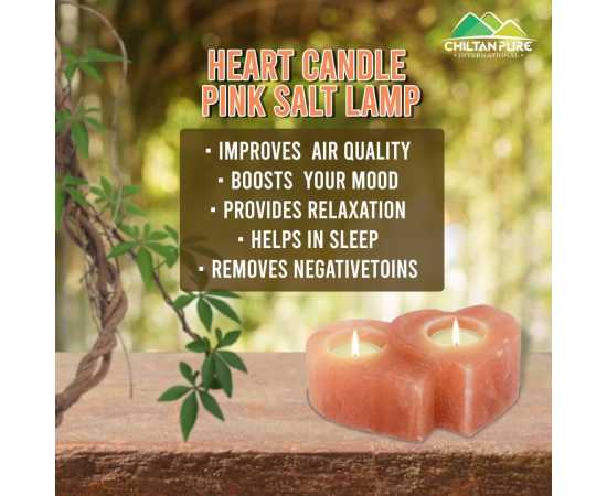 Heart Shape Pink Salt Candle