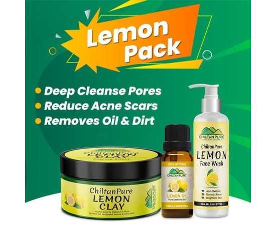 Chiltan Pure Lemon Pack - Reduces Acne Eruption/Unclog Pores & Brightens Skin