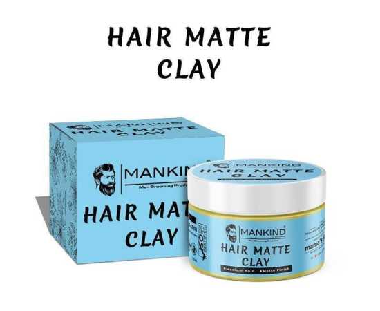Mankind Matte Clay - Matte Finish & Ideal For Desired Hair Styling