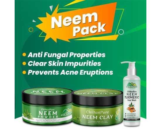 Chiltan Pure Neem Pack - Deep Cleanse Skin /Reduces Inflammation & Anti-Aging