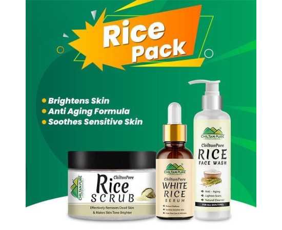 Chiltan Pure Rice Pack - Removes Dead Skin Cells/Lighten Scars & Reduce Dullness