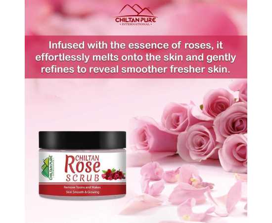 Chiltan Pure Rose Face & Body Scrub - For All Skin Types