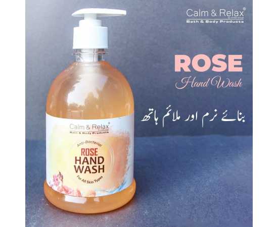 Rose Liquid Hand Soap - Gently Removes Dirt