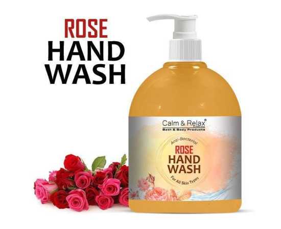 Rose Liquid Hand Soap - Gently Removes Dirt